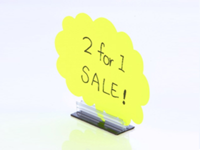 1” x 3” Tooth-like Gripper Sign Holder, 3M Adhesive Back, Self -Adhesive